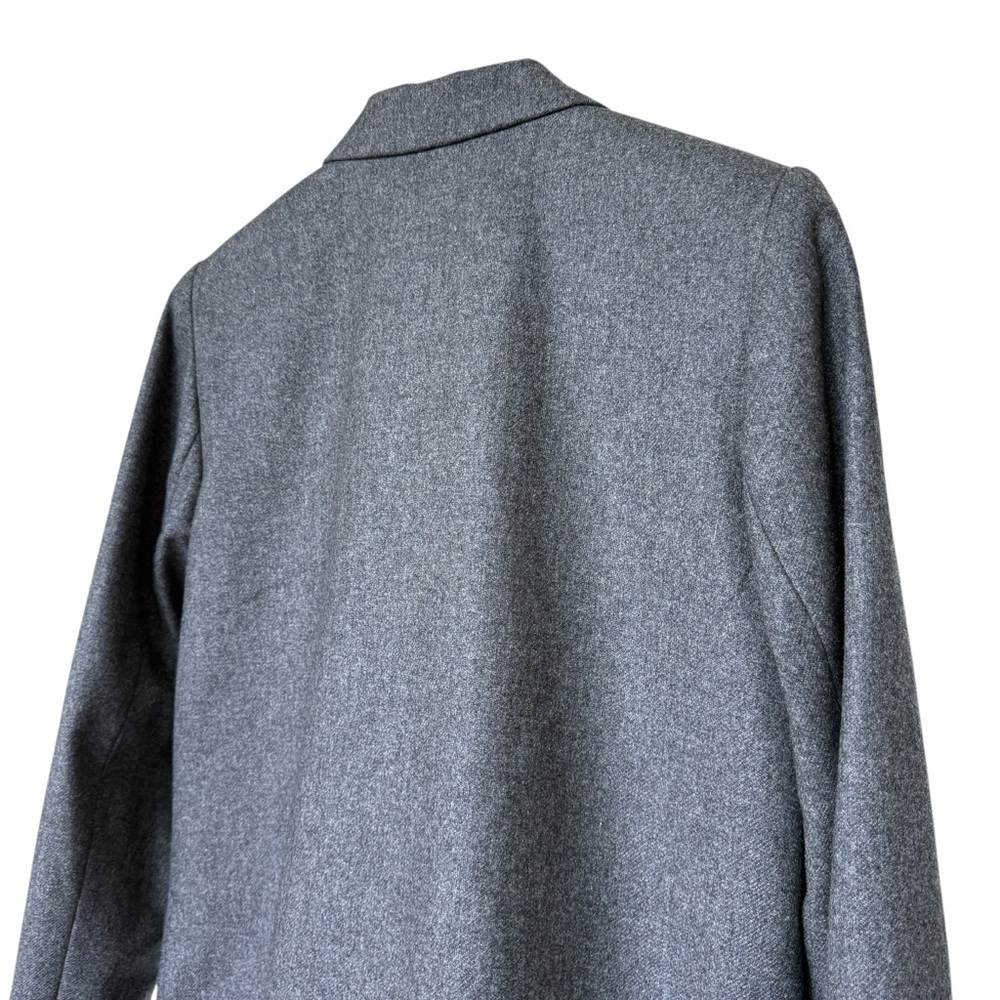 VINTAGE! Sag Harbor Women's Wool Blazer Jacket Gray Size 8P One-Button Casual - Picture 6 of 9